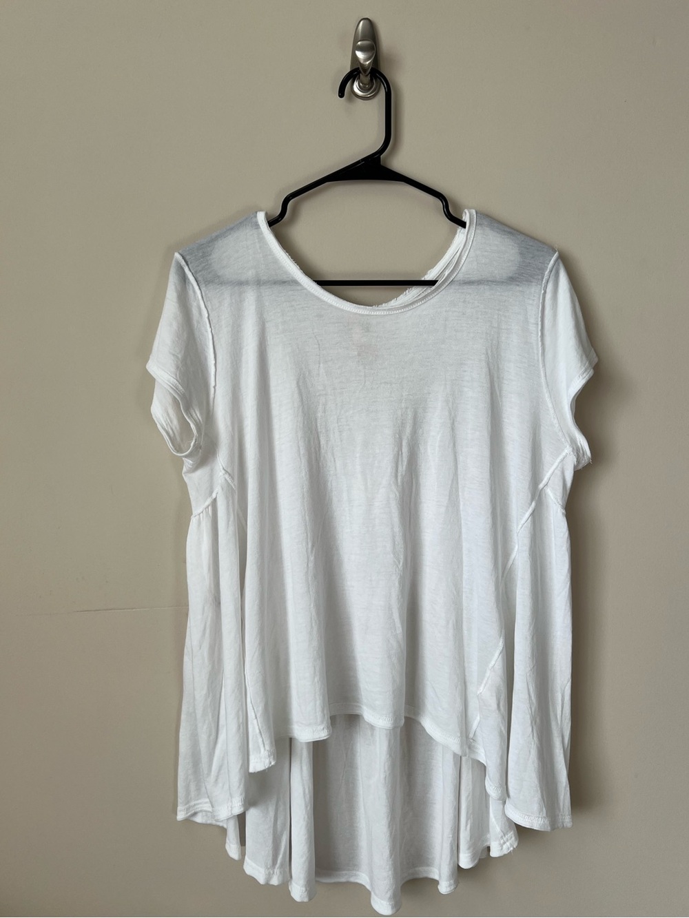 Free People flowy white tee